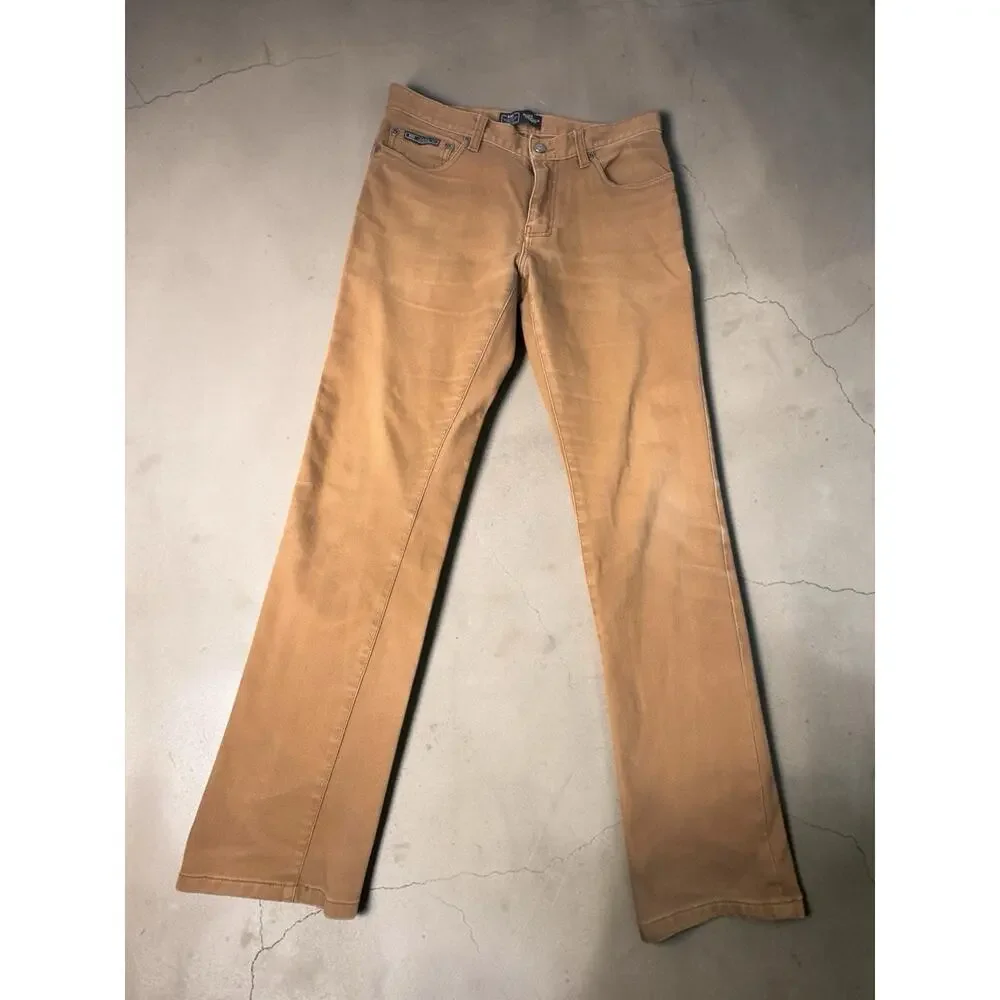 Nike Engineered for World Class Athletes 5 Pocket Canvas Jeans Tan 30 Medium